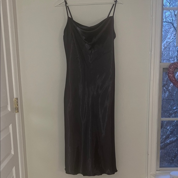 bebe Other - bebe Elegant Gray Satin Slip Dress